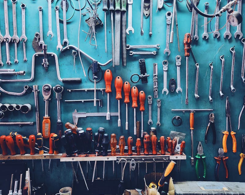 tools on the wall